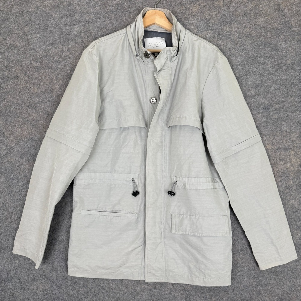 Adam Lippes Jacket Womens Large Vented Outdoor Rain Casual Full Zip Made in‎ USA